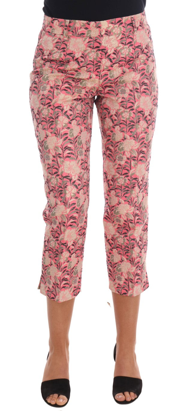 Pantalones elegantes con brocado floral de Dolce &amp; Gabbana