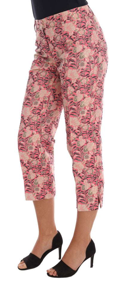 Pantalones elegantes con brocado floral de Dolce &amp; Gabbana