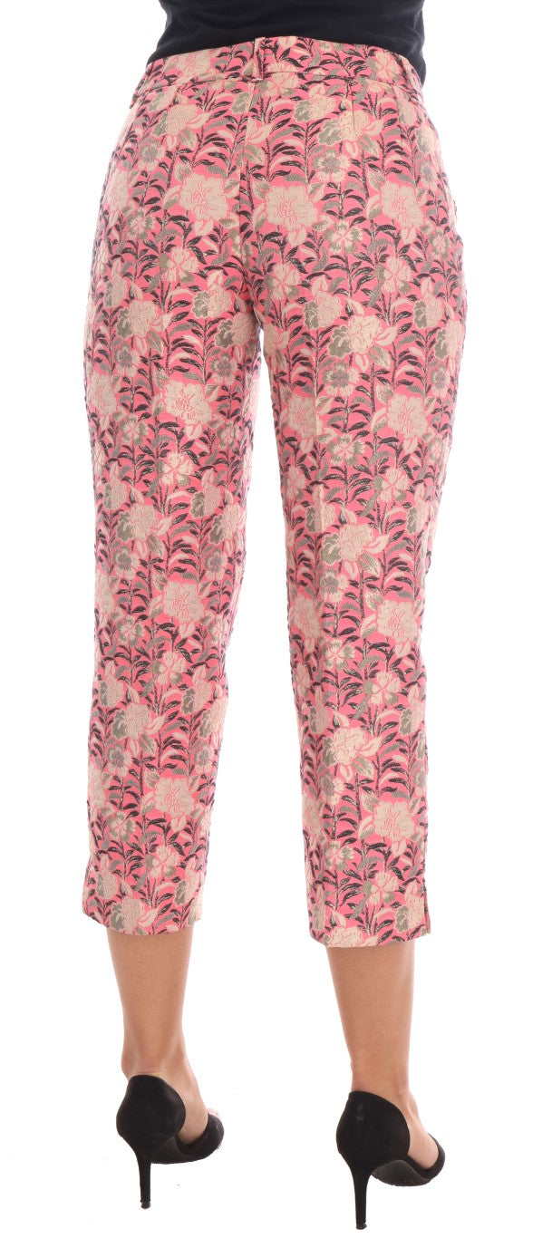 Pantalones elegantes con brocado floral de Dolce &amp; Gabbana