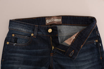 Vaqueros ajustados de tiro bajo y estilo John Galliano