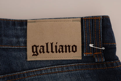 Vaqueros ajustados de tiro bajo y estilo John Galliano