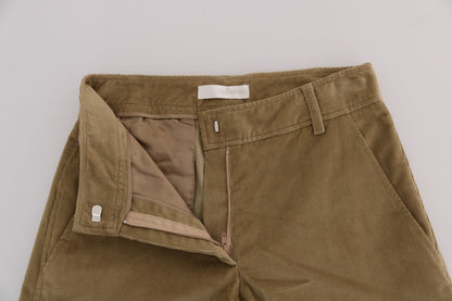 Pantalones casuales elegantes en beige de Ermanno Scervino para un estilo sofisticado