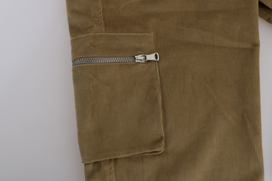 Pantalones casuales elegantes en beige de Ermanno Scervino para un estilo sofisticado