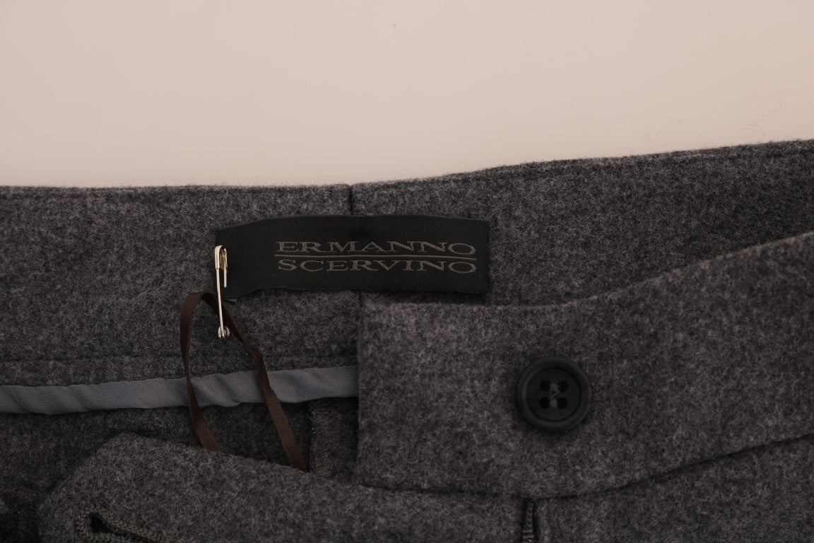 Pantalones formales elegantes grises de Ermanno Scervino: elegancia refinada