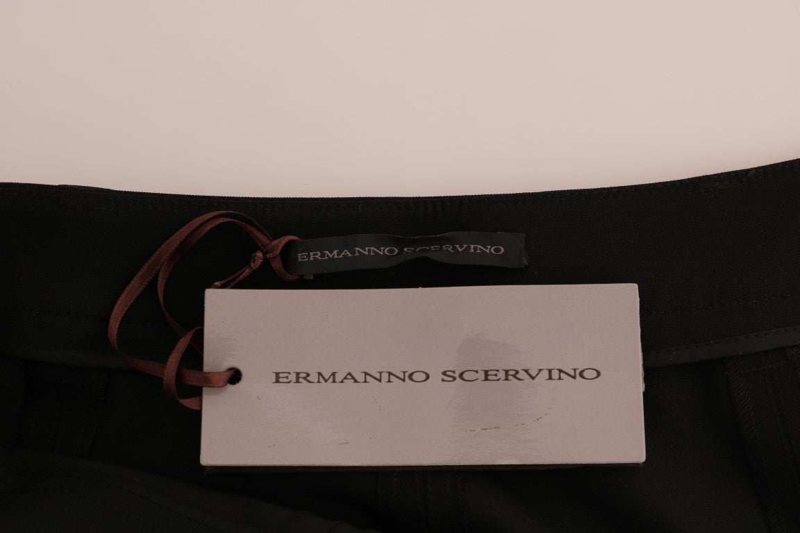 Ermanno Scervino Leggings negros elegantes con estribo