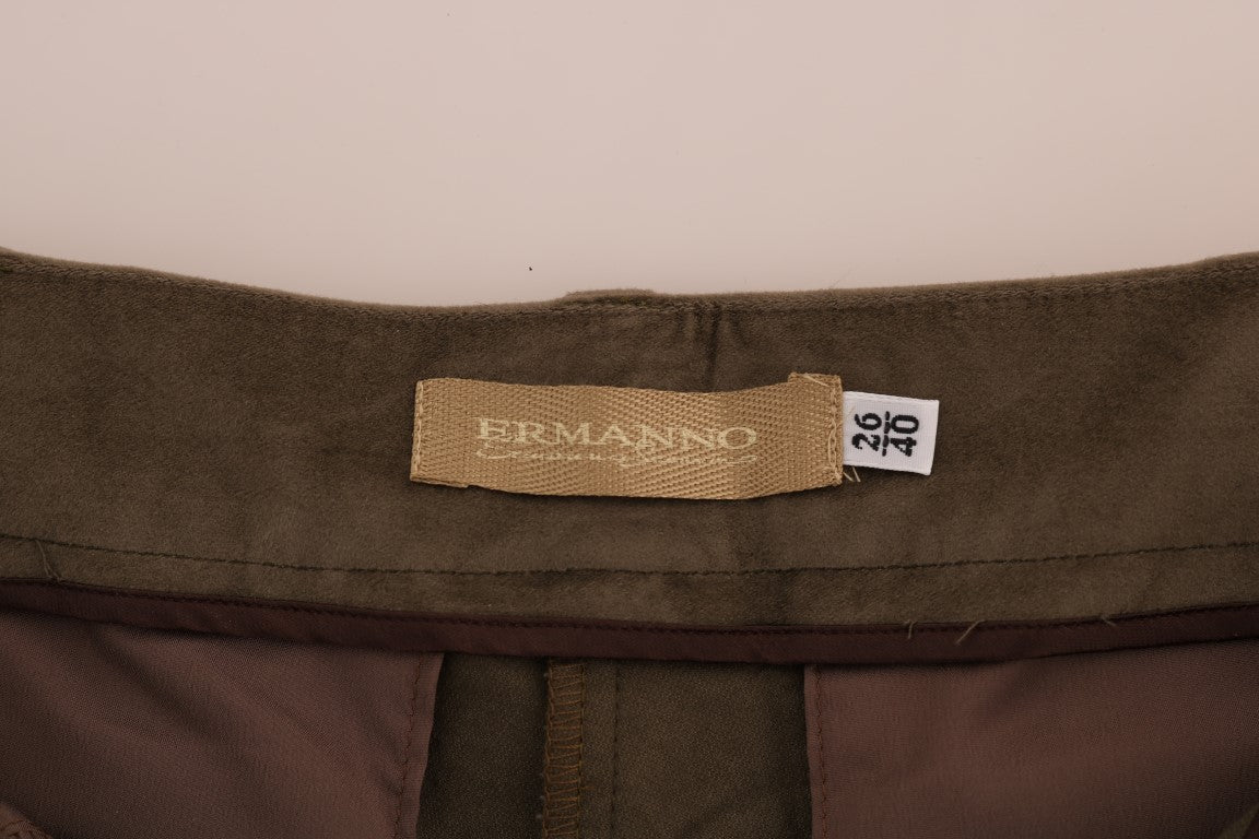 Ermanno Scervino Chic Bermudas Marrón Elegancia