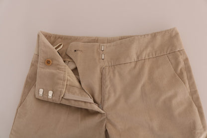 Pantalones acampanados con corte de bota elegantes en beige de Ermanno Scervino