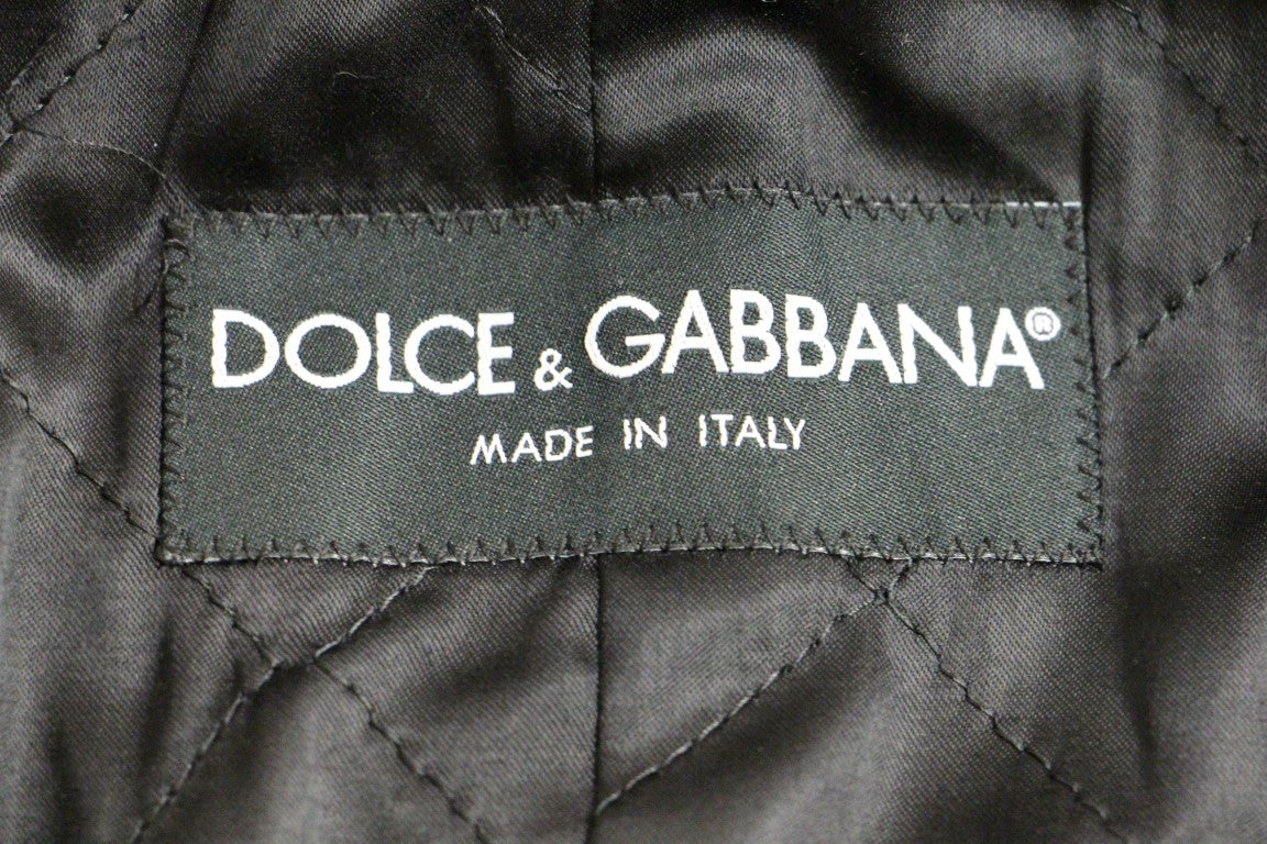 Abrigo de mezcla de lana a cuadros Sicilia de Dolce &amp; Gabbana