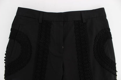 Pantalones capri elegantes negros Torero de Dolce &amp; Gabbana