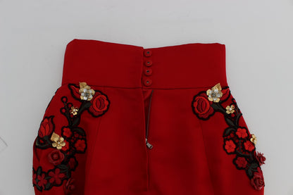 Pantalones cortos de seda bordados Enchanted Sicily de Dolce &amp; Gabbana