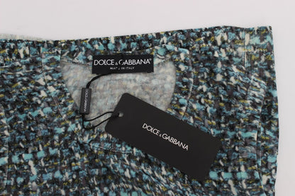 Chaleco elegante de lana azul de Dolce &amp; Gabbana