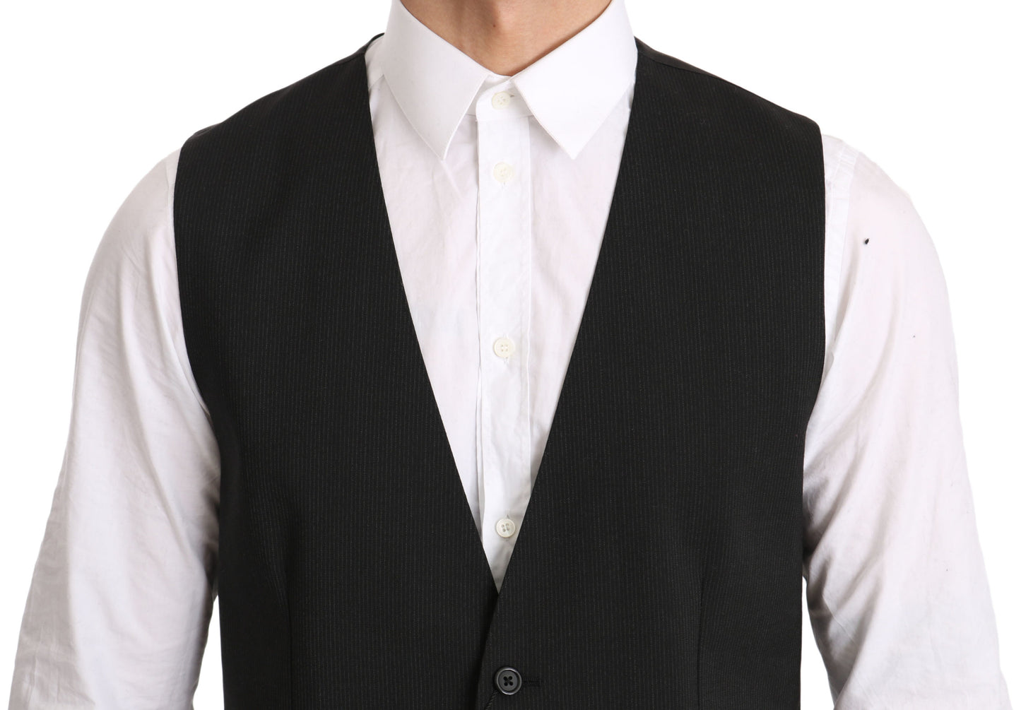 Chaleco formal elegante gris de Dolce &amp; Gabbana - Corte regular