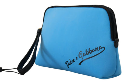 Bolso Pochette Elegante De Poliamida Azul