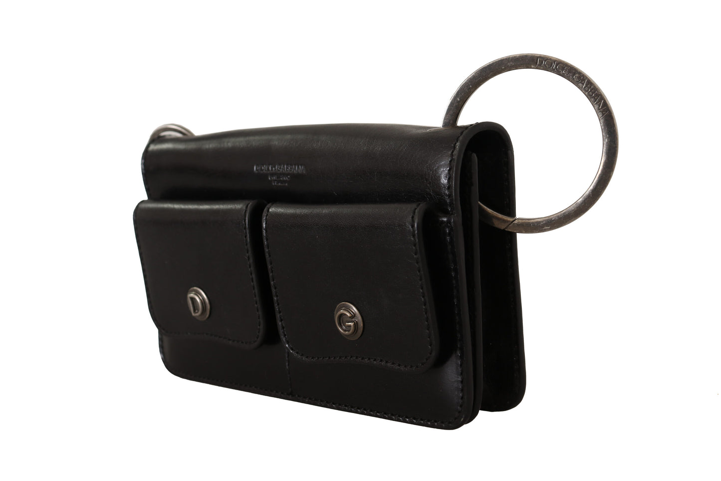 Elegante Mini Cartera de Piel en Negro Atemporal